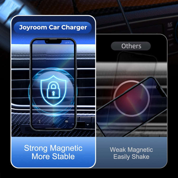 JOYROOM JR-ZS291 15W Magnetic Wireless Charger Air Vent Car Holder(Black)