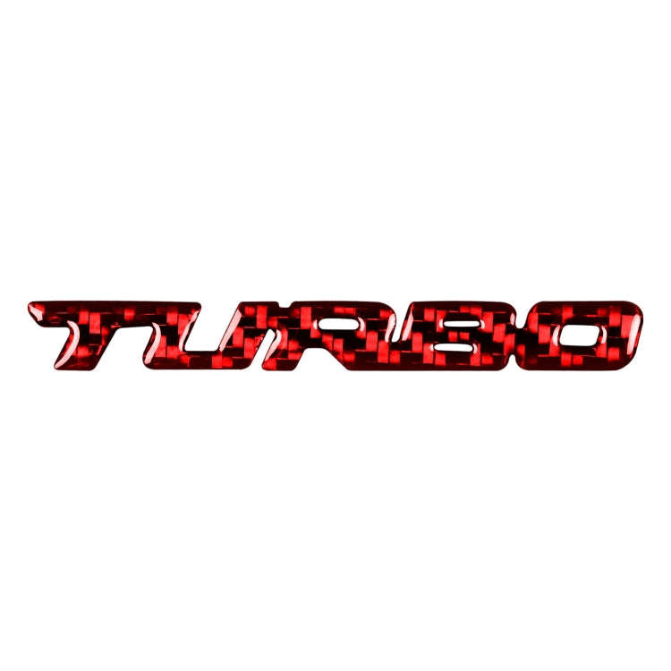 Car Carbon Fiber Body Random Decorative Stickers(Red)