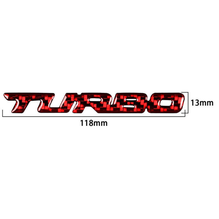 Car Carbon Fiber Body Random Decorative Stickers(Red)