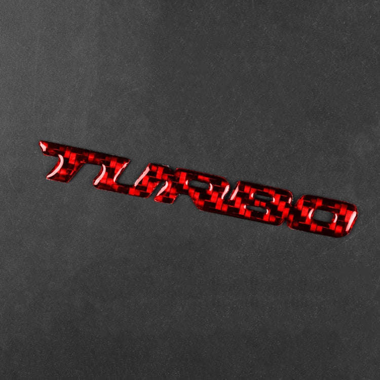 Car Carbon Fiber Body Random Decorative Stickers(Red)