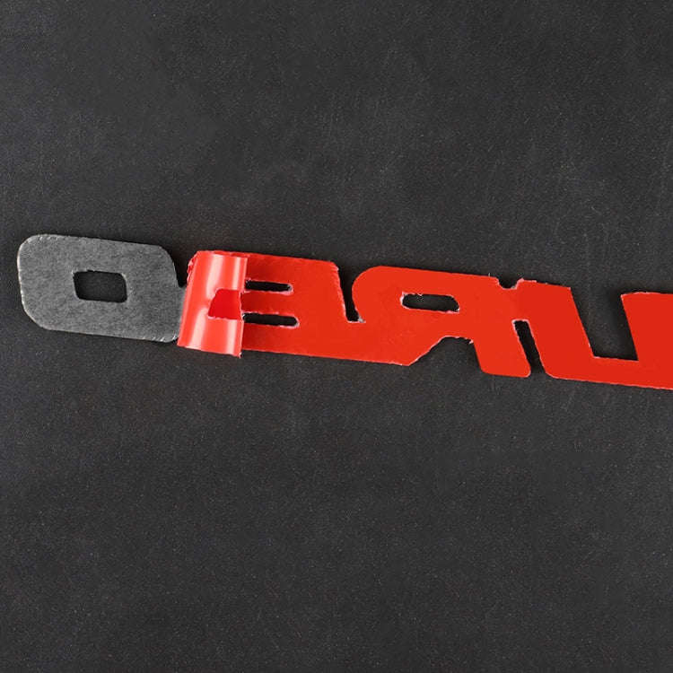 Car Carbon Fiber Body Random Decorative Stickers(Red)