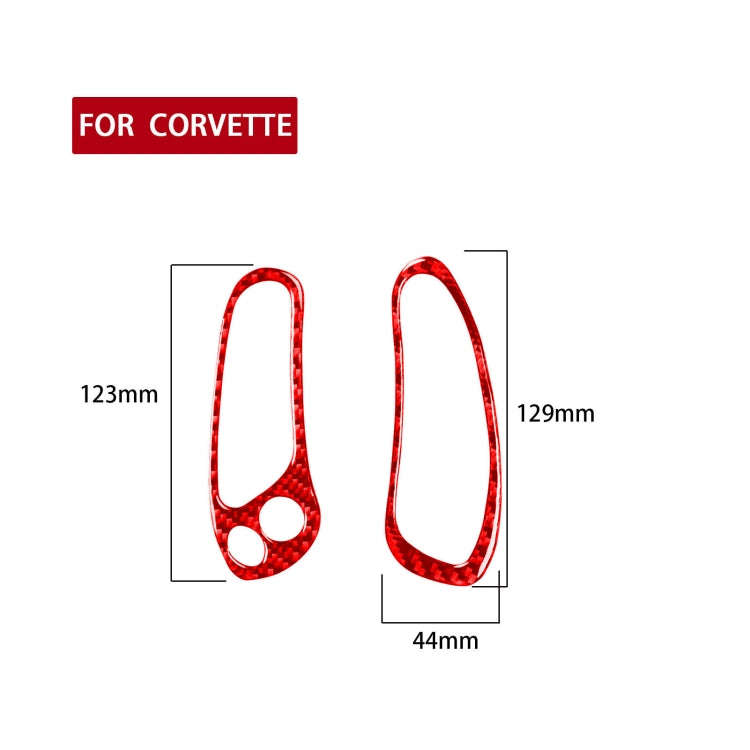 2 in 1 Car Carbon Fiber Sides Speedometer Sticker for Chevrolet Corvette C5 1998-2004, Left Drive...