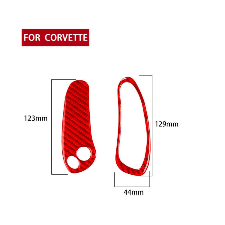 2 in 1 Car Carbon Fiber Sides Speedometer Sticker for Chevrolet Corvette C5 1998-2004, Left Drive...