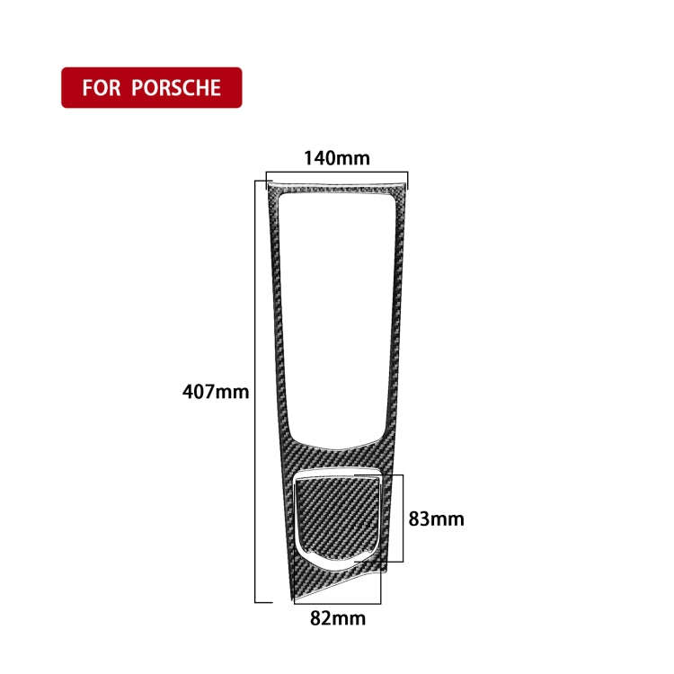 Car Carbon Fiber Central Control Multimedia Panel Decorative Sticker for Porsche Panamera 2010-20...