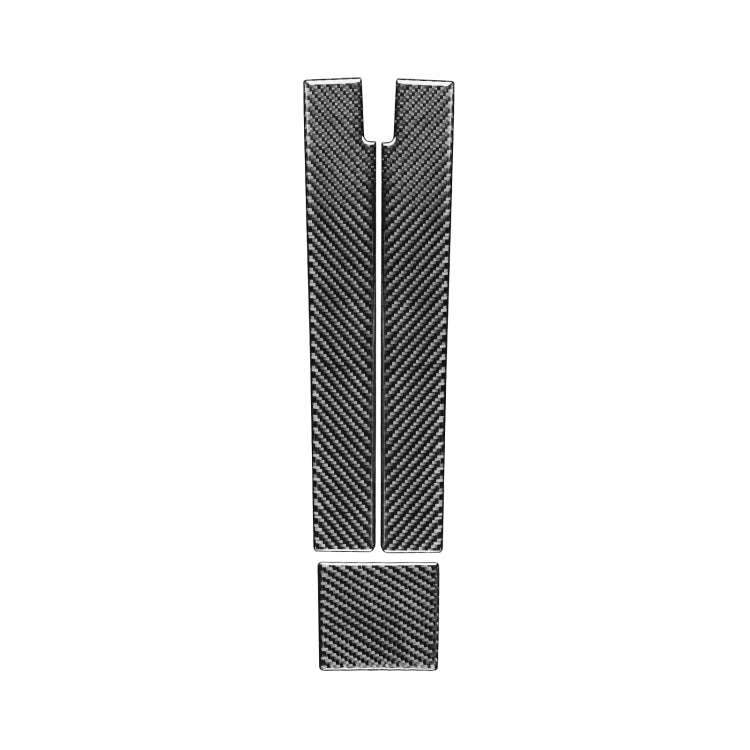 Car Carbon Fiber Rear Armrest Box Panel Decorative Sticker for Porsche Panamera 2010-2016, Left a...