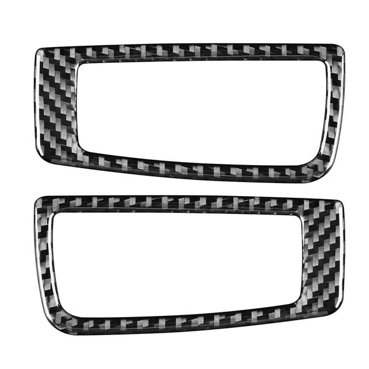 Car Carbon Fiber Rear Reading Light Decorative Sticker for Porsche Panamera 2010-2016, Left and R...