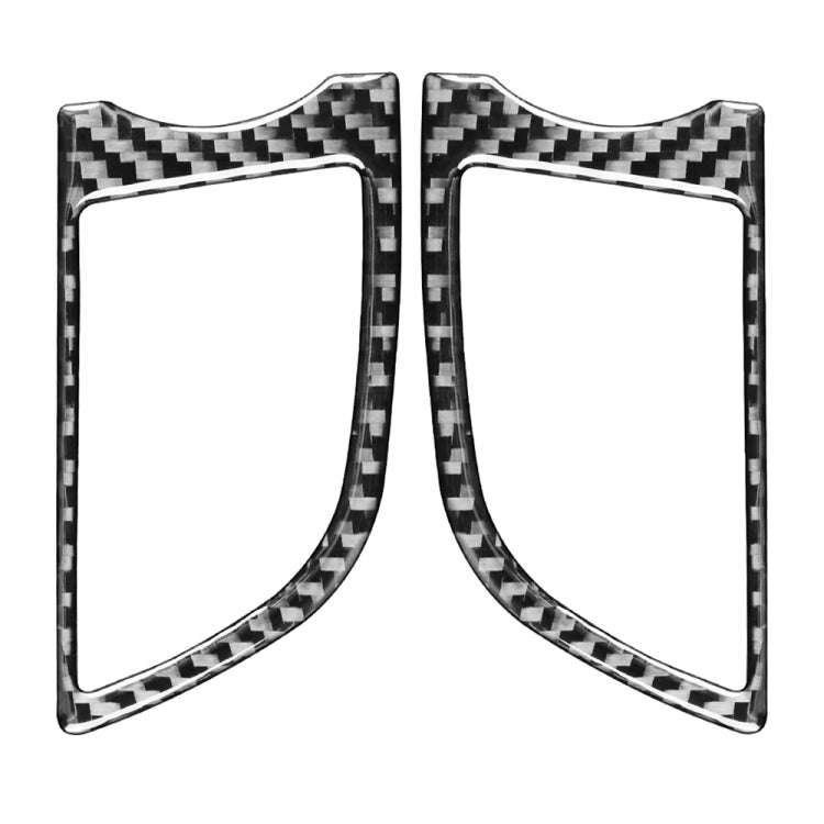 Car Carbon Fiber Dashboard Air Outlet Decorative Sticker for Porsche Panamera 2010-2016, Left and...