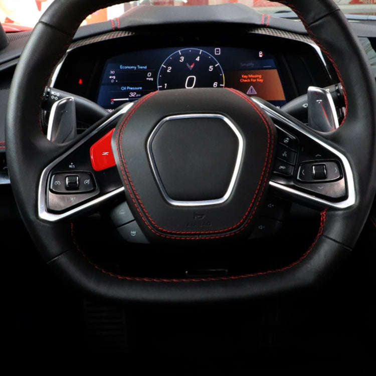 Car Steering Wheel Buttons for Chevrolet Corvette C8 2020-2021(Red)