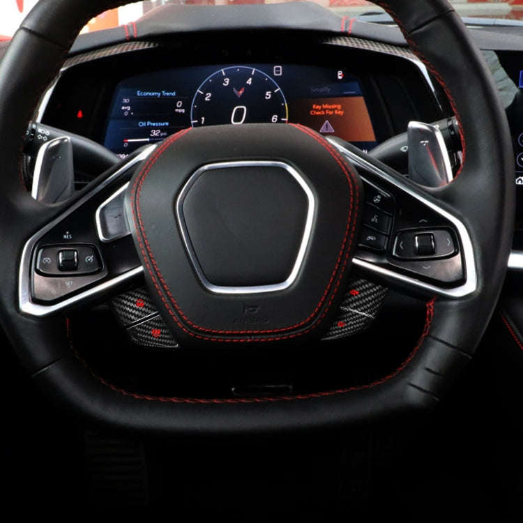 Car Steering Wheel Below Buttons for Chevrolet Corvette C8 2020-2021(Red)