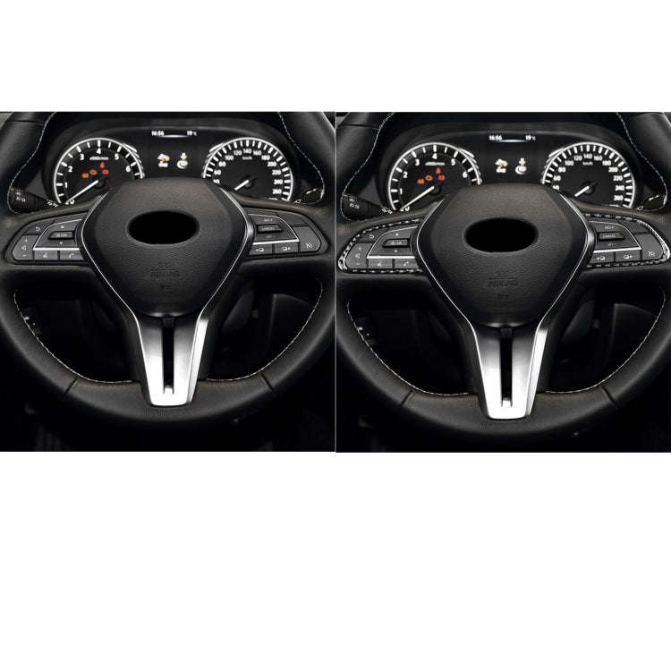 Car Carbon Fiber Steering Wheel Buttons Decorative Sticker for Infiniti Q50 2014-2020 / Q60 / QX6...