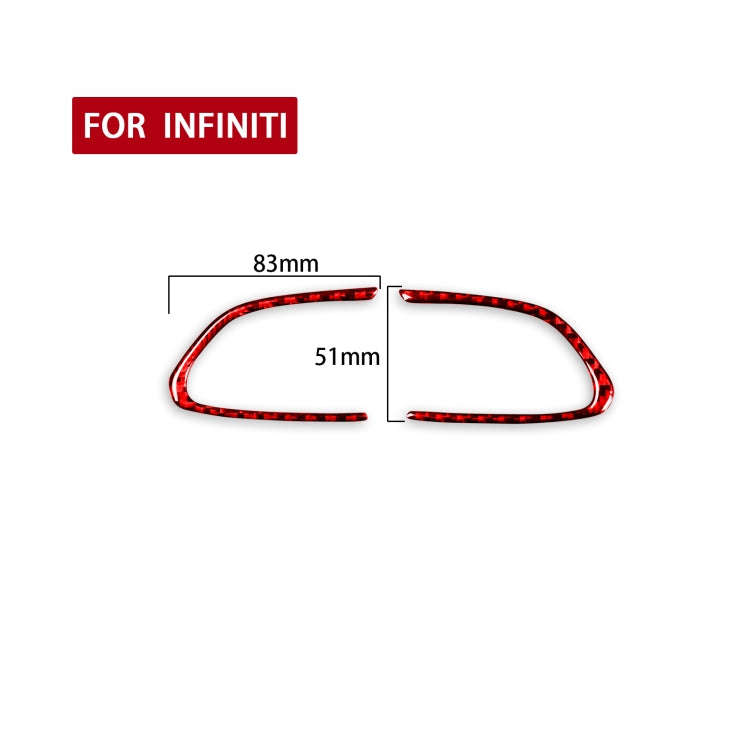 Car Carbon Fiber Steering Wheel Buttons Decorative Sticker for Infiniti Q50 2014-2020 / Q60 / QX6...