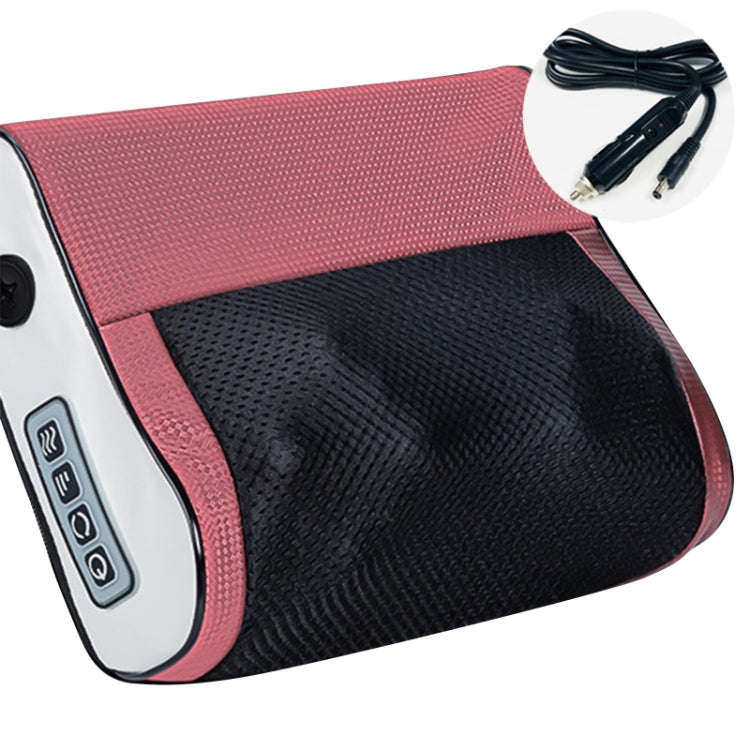Multifunctional Hot Compress Neck Massager Car Cervical Spine Massage Pillow(Red Upgrade)