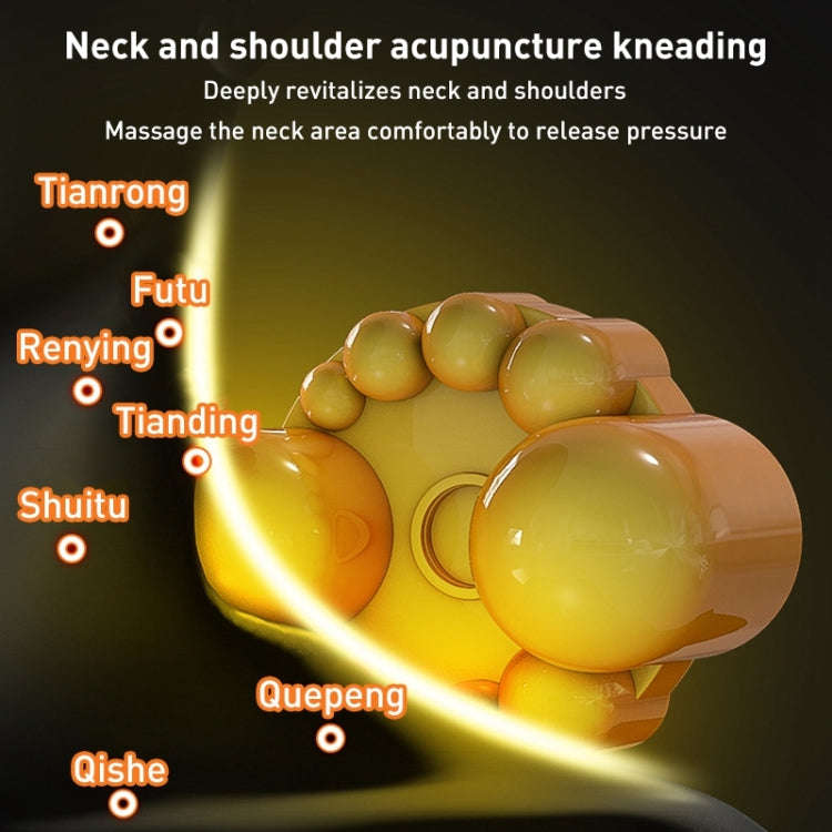 Multifunctional Hot Compress Neck Massager Car Cervical Spine Massage Pillow(Blue Upgrade)