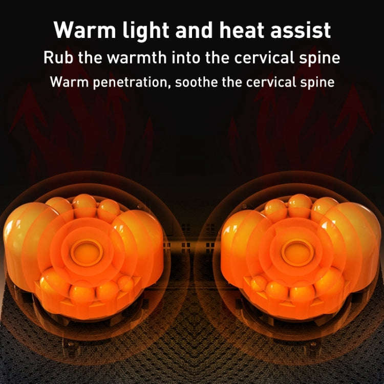 Multifunctional Hot Compress Neck Massager Car Cervical Spine Massage Pillow(Blue Upgrade)