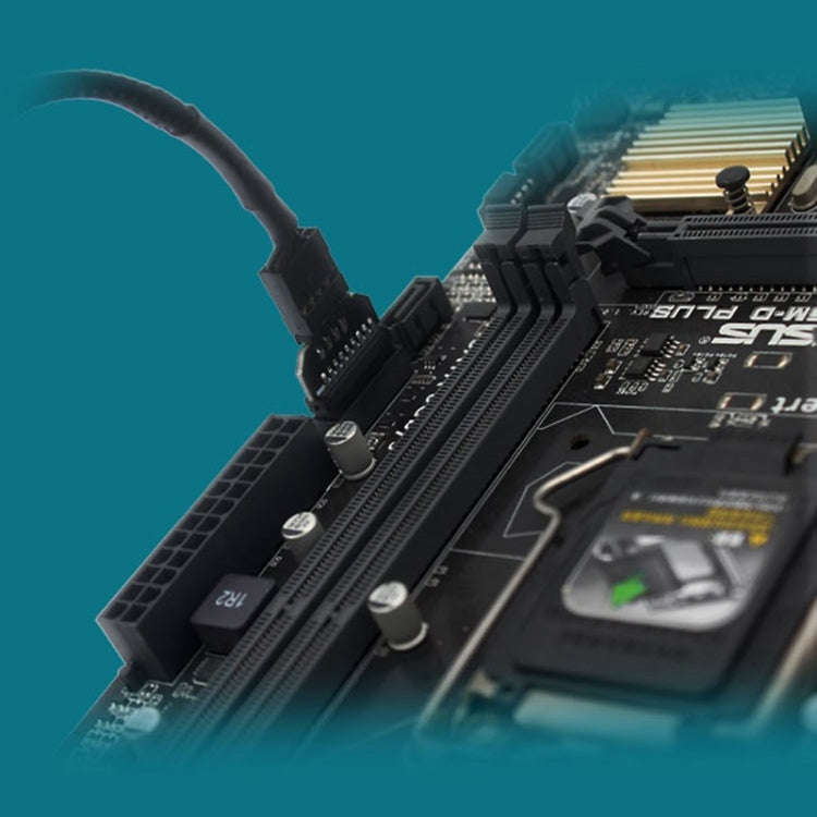 10 PCS Motherboard USB 2.0 9Pin to USB 3.0 19Pin Plug-in Connector Adapter, Model:PH23B