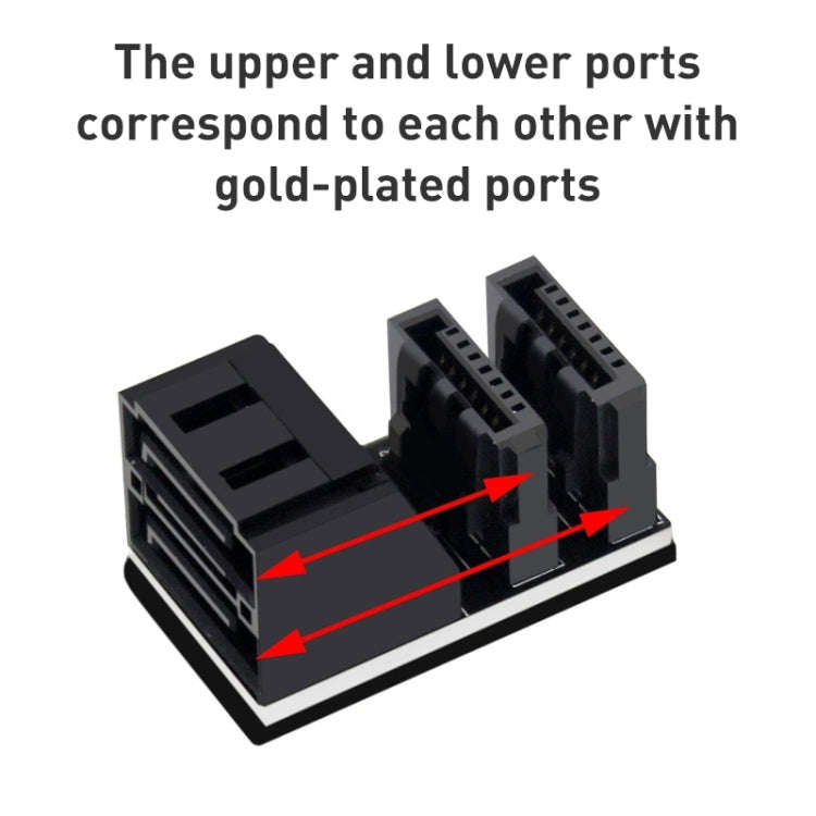 5 PCS Motherboard SATA 7Pin Dual Interface, Model:PH572 180 Degree
