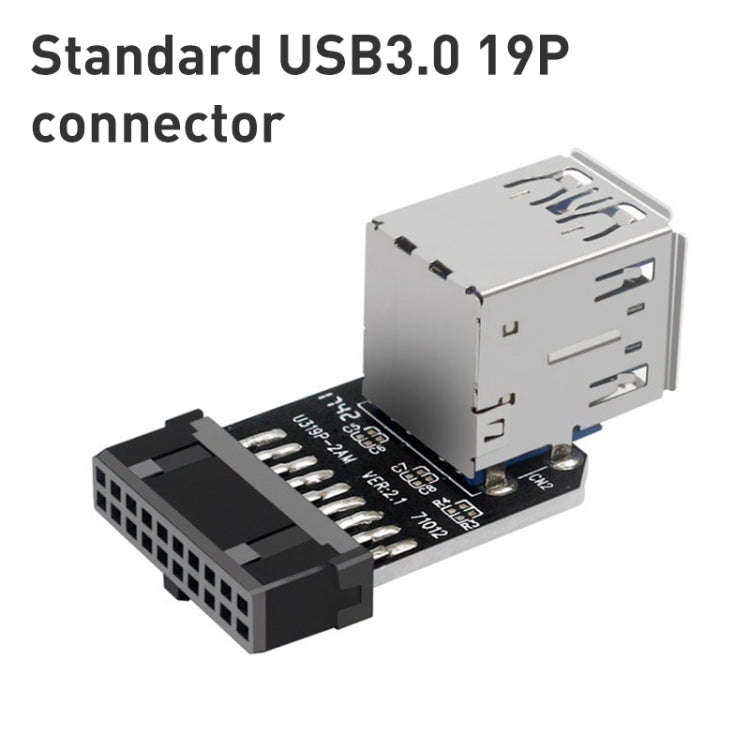 10 PCS 19/20Pin to Dual USB 3.0 Adapter Converter, Model:PH21