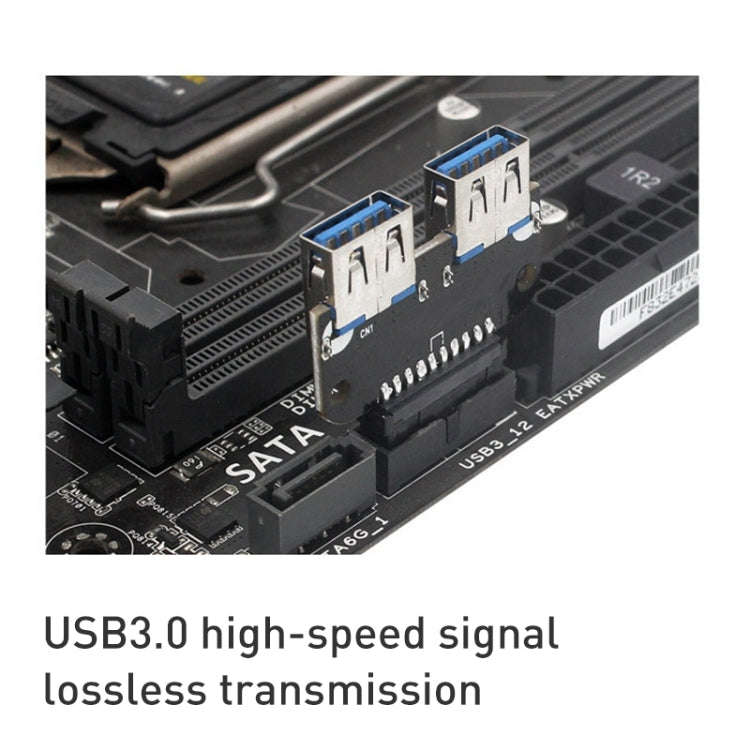 10 PCS 19/20Pin to Dual USB 3.0 Adapter Converter, Model:PH22