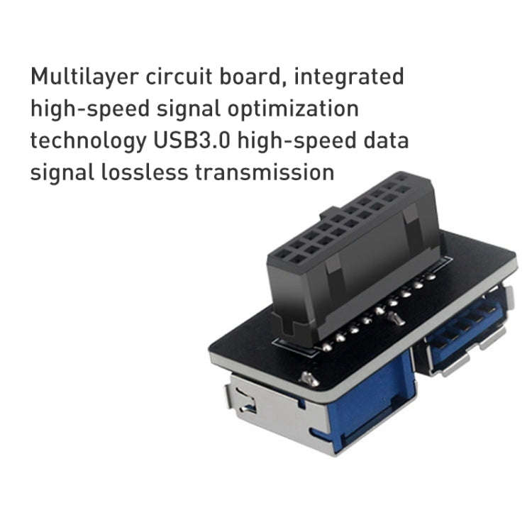 10 PCS 19/20Pin to Dual USB 3.0 Adapter Converter, Model:PH22C