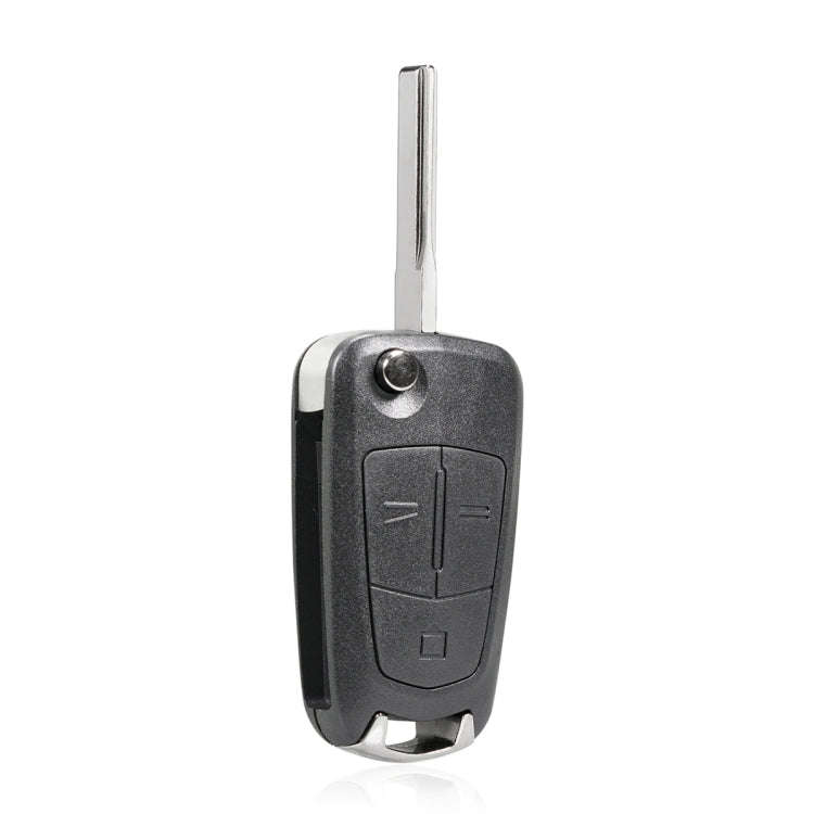 For Opel Car Foldable Blade Key Case with Screw Hole, Style:2-button HU100 without Slot