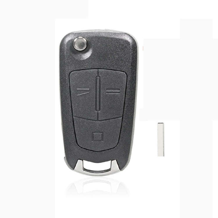 For Opel Car Foldable Blade Key Case with Screw Hole, Style:3-button HU100 without Slot
