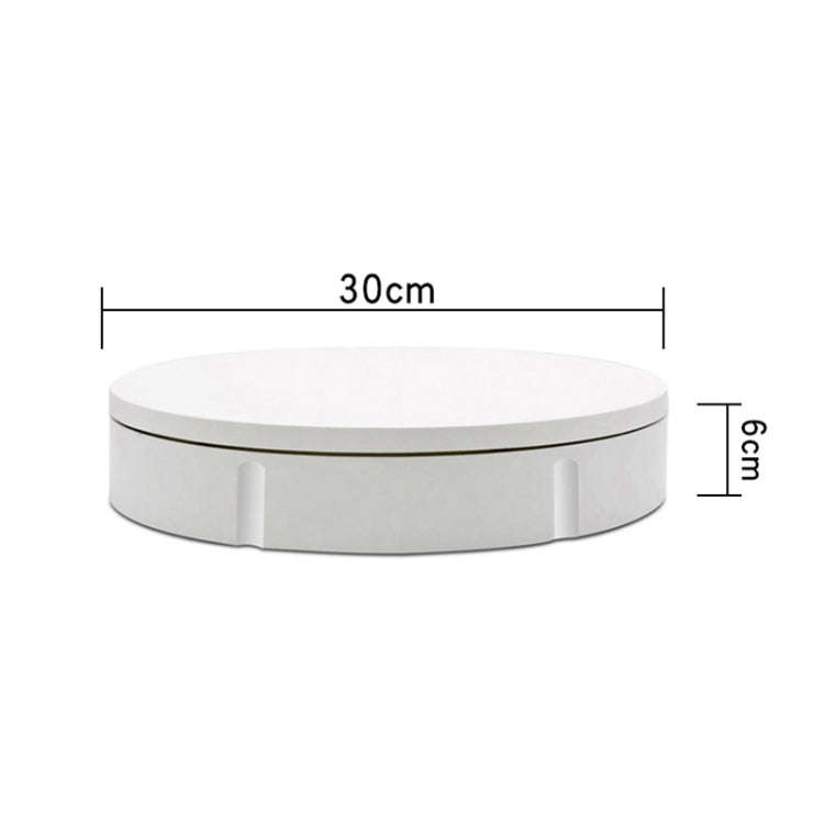 30cm Charging Rotating Display Stand Video Shooting Turntable, Load: 100kg, Power Plug:UK Plug(Wh...