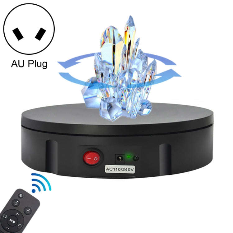 30cm Charging Rotating Display Stand Video Shooting Turntable, Load: 100kg, Power Plug:AU Plug(Bl...