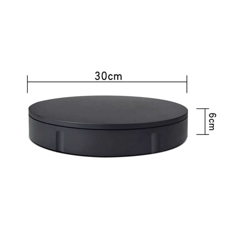 30cm Charging Rotating Display Stand Video Shooting Turntable, Load: 100kg, Power Plug:AU Plug(Bl...