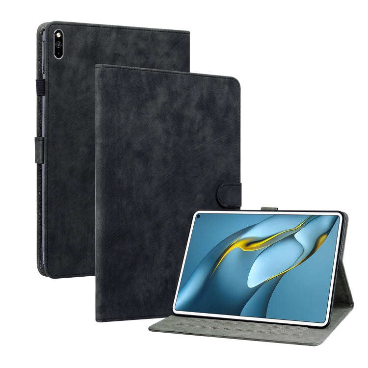 For Huawei MatePad Pro 10.8 2021/2018 Tiger Pattern PU Tablet Case(Black)