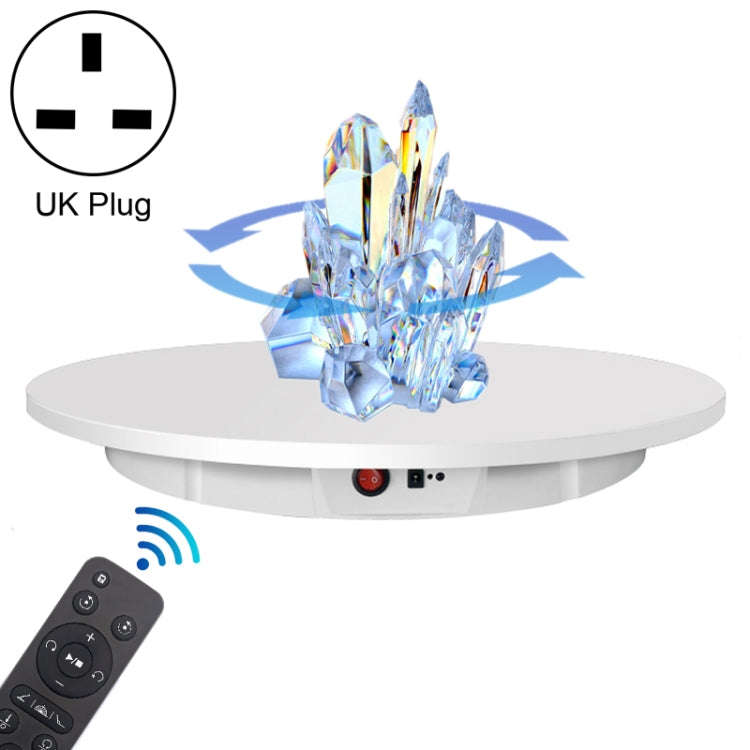 60cm Charging Rotating Display Stand Video Shooting Turntable, Load: 100kg, Power Plug:UK Plug(Wh...
