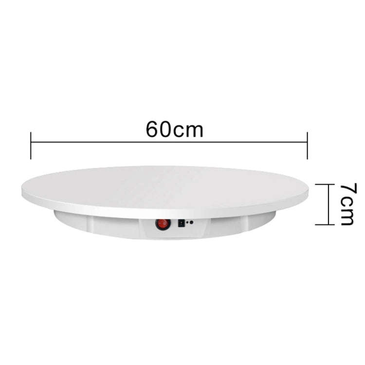 60cm Charging Rotating Display Stand Video Shooting Turntable, Load: 100kg, Power Plug:UK Plug(Wh...