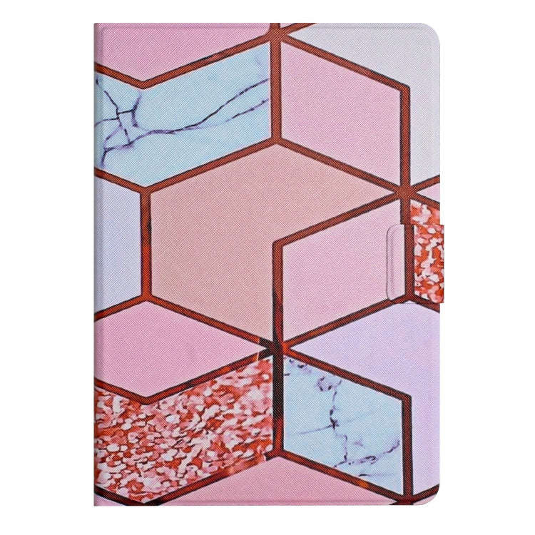 For Huawei MatePad T8 Marble Pattern Leather Tablet Case(Splicing Marble)