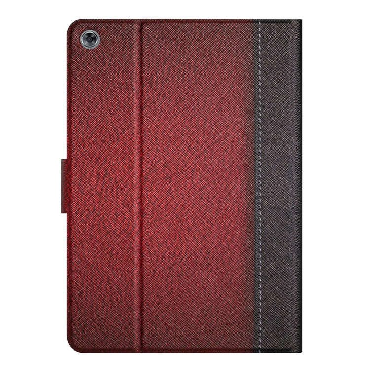 For Huawei MatePad T10s Stitching Solid Color Leather Tablet Case(Red)