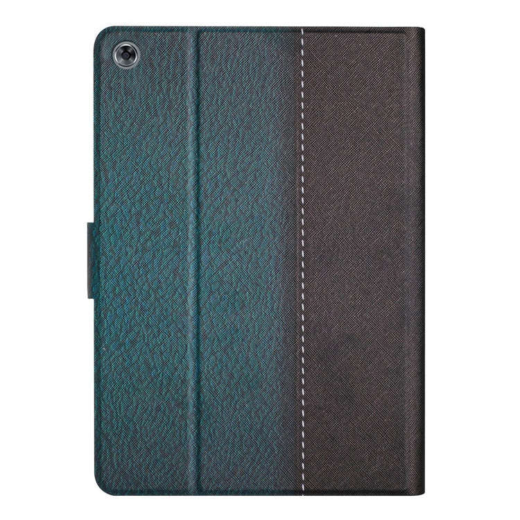 For Huawei MatePad T10s Stitching Solid Color Leather Tablet Case(Green)