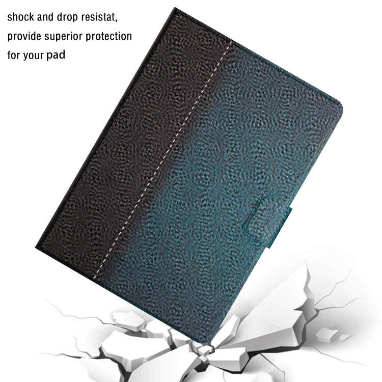 For Huawei MatePad T10s Stitching Solid Color Leather Tablet Case(Green)
