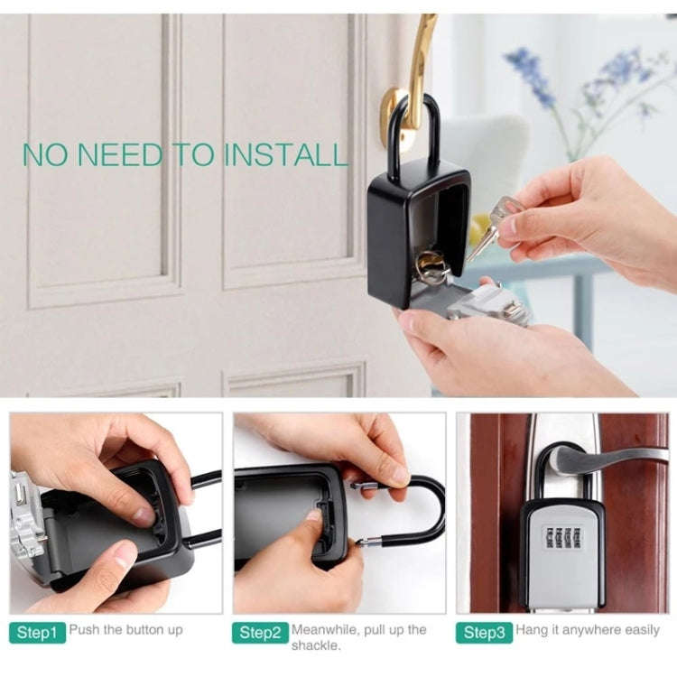 KS6500 Installation-free Hanging Decoration Key Password Box(Blue)