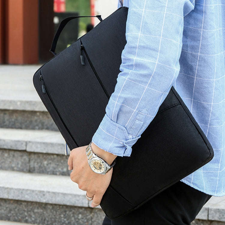 C310 Portable Casual Laptop Handbag, Size:15.6-17 inch(Black)