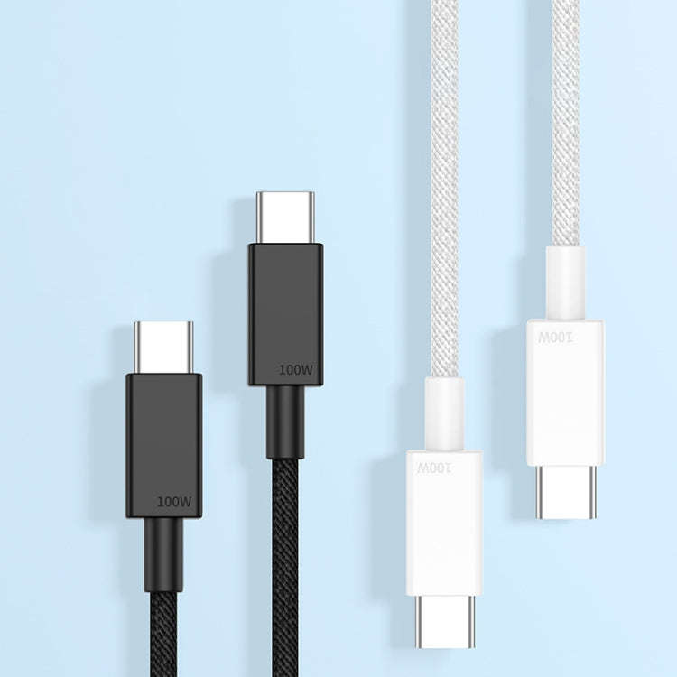 100W USB-C / Type-C to USB-C / Type-C Fast Charging Data Cable, Length:2m(White)