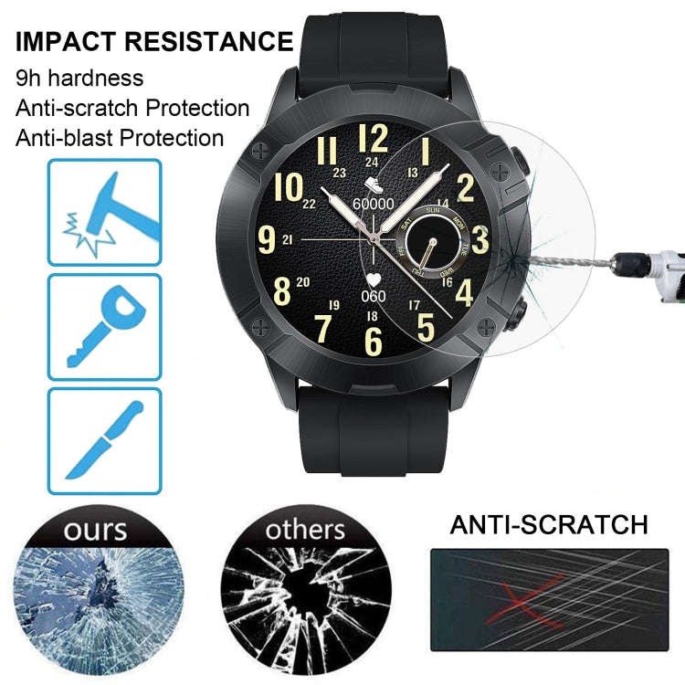 10 PCS 0.26mm 2.5D 9H Tempered Glass Film Watch Screen Protector For Cubot N1