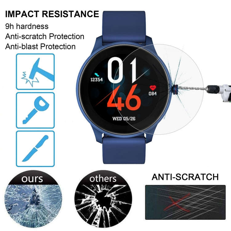 10 PCS 0.26mm 2.5D 9H Tempered Glass Film Watch Screen Protector For Cubot W03