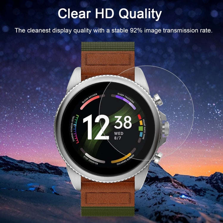 50 PCS 0.26mm 2.5D 9H Tempered Glass Film Watch Screen Protector For Fossil Gen 6