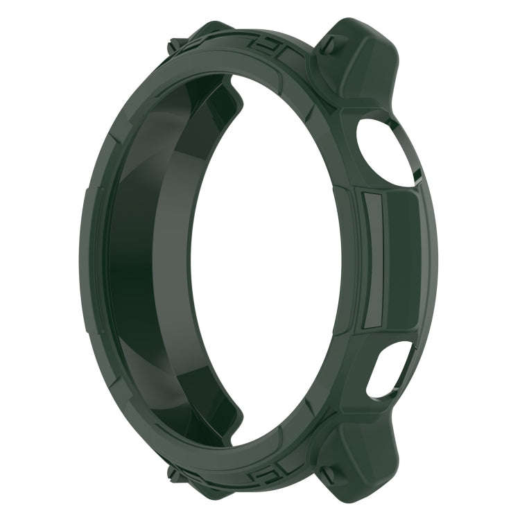 For COROS Pace 2 Armor Hollow TPU Watch Case(Olive Green)