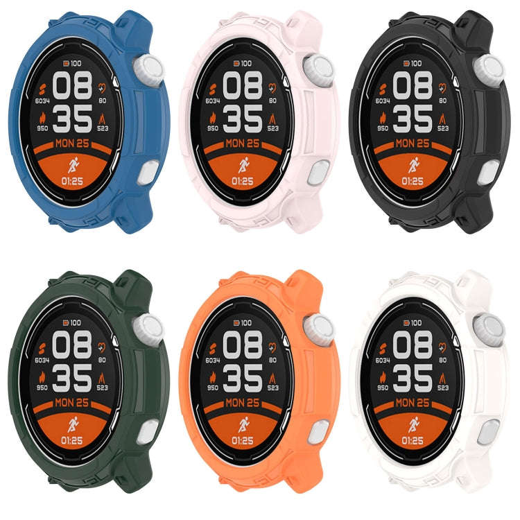 For COROS Pace 2 Armor Hollow TPU Watch Case(Orange)