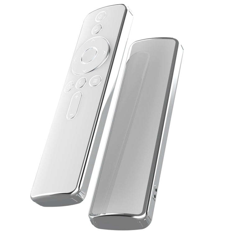 Remote Control TPU Protective Case For Xiaomi Double Button with Voice Button(White)