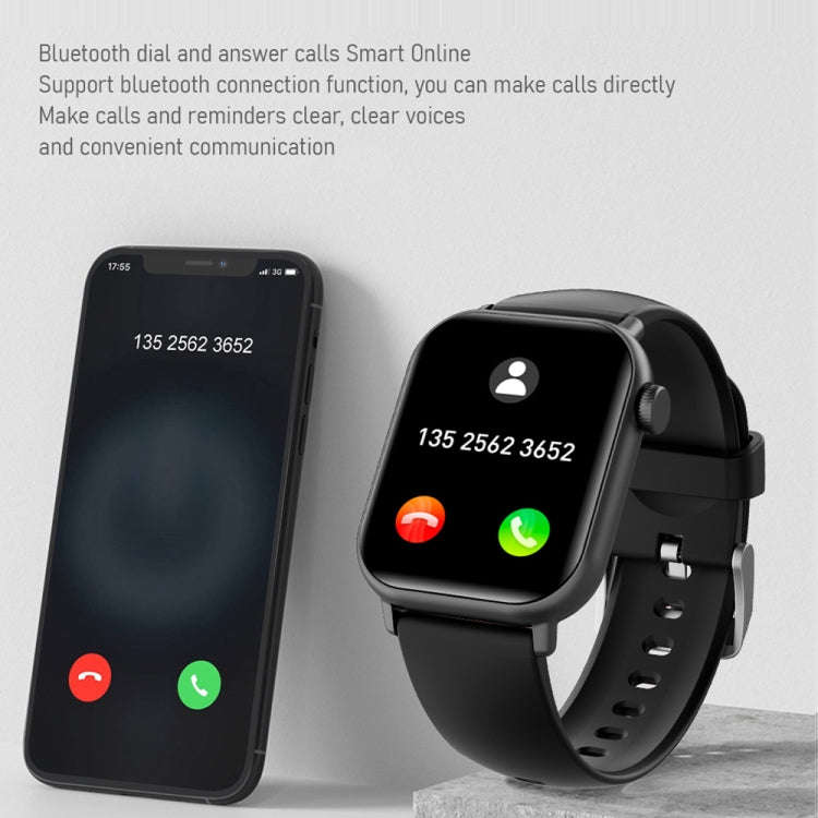 ZW27 1.81 inch TFT Screen Smart Watch Support Body Temperature / Heart Rate Monitoring(Blue)
