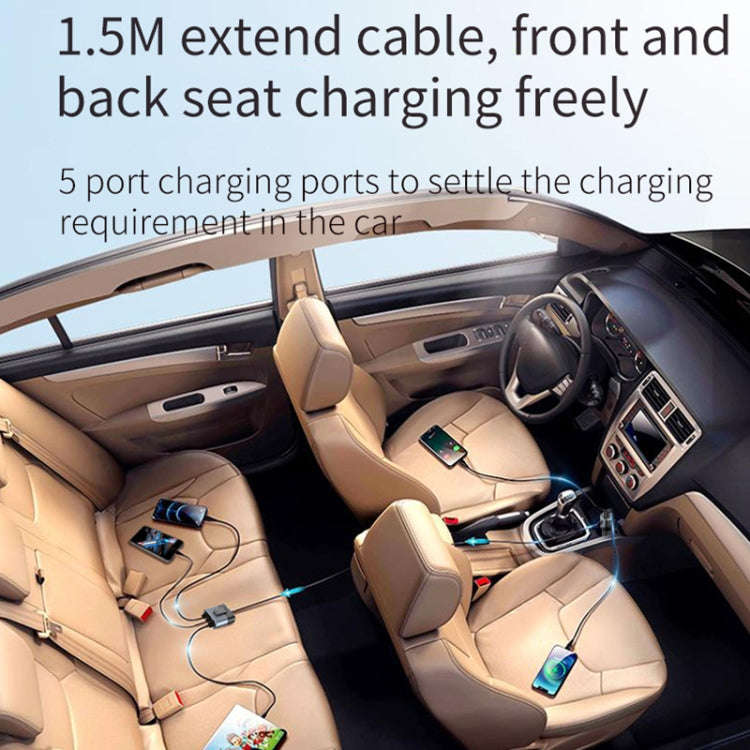 SC03 76W Output PD / QC3.0 Fast Charge Extended Car Charger