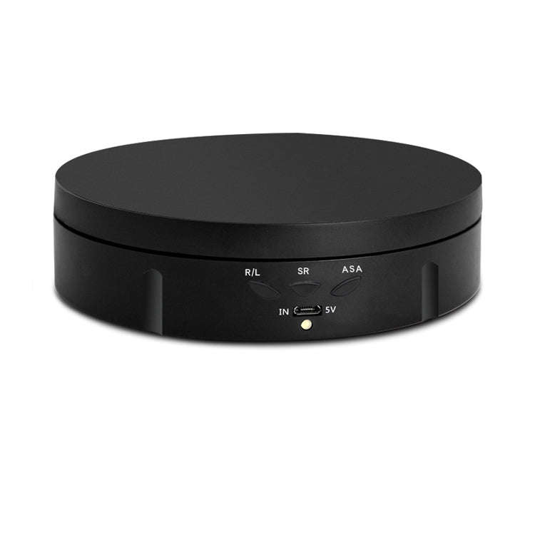 14.6cm Remote USB Electric Rotating Turntable Display Stand, Load: 10kg(Black)