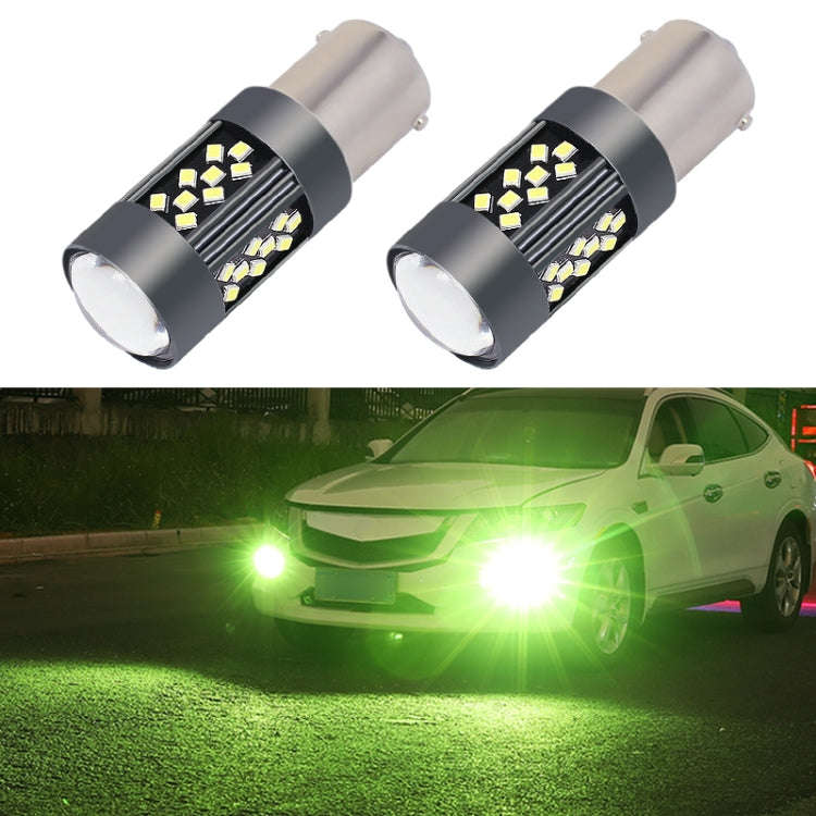 1 Pair 1156 12V 7W Continuous Car LED Fog Light(Lime Light)