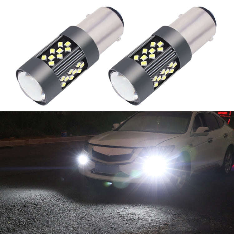 1 Pair 1157 12V 7W Continuous Car LED Fog Light(White Light)