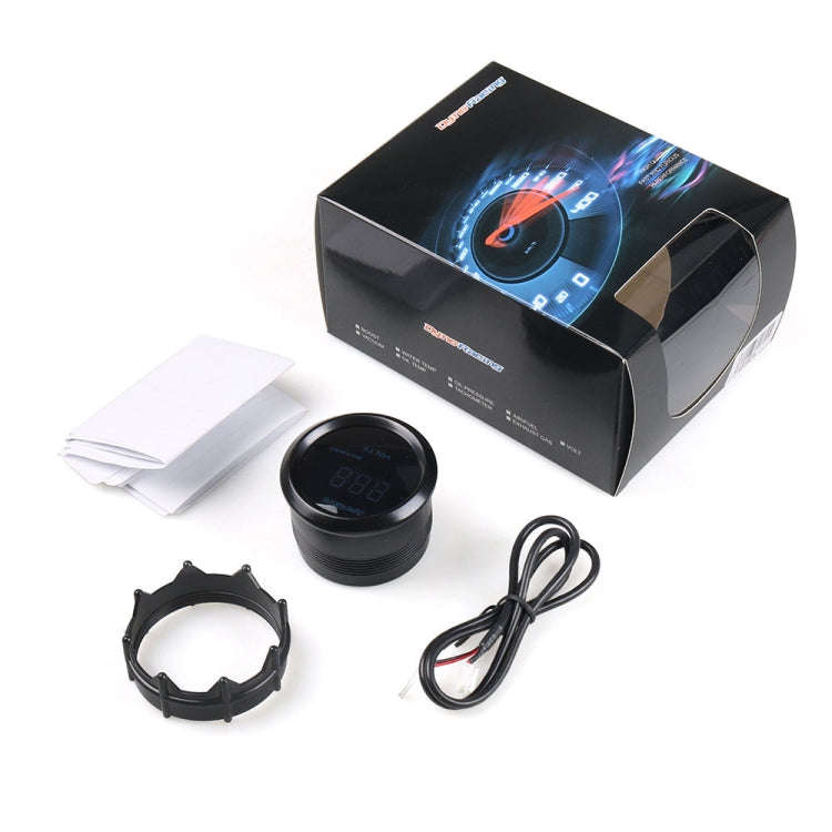 Car Modified 12V Universal 52mm Blue Light Digital Display Meter, Style:Voltmeter
